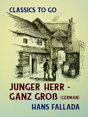 cover image of Junger Herr--ganz groß (German)